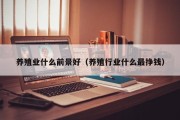 养殖业什么前景好（养殖行业什么最挣钱）